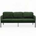 thumbnail image 1 of Modern Green Polyester Fabric 3 Seater Sofa 220×80×75cm for Small Spaces, 1 of 8