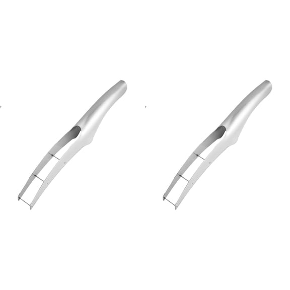 Small 3-Section Watermelon Cutter, Stainless Steel Watermelon Cube Slicer, Fun Salad Fruit Tool, 2 Pieces per Set