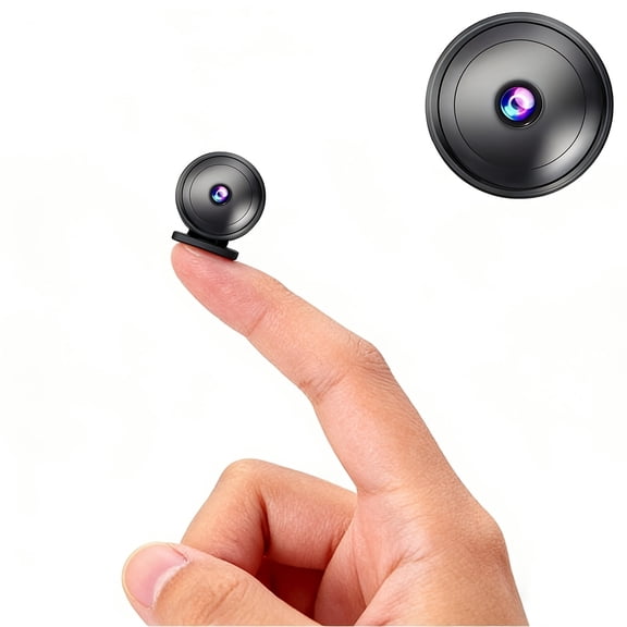 Small 4K Hidden Spy Camera Wireless Remote View Mini Security Camera with Night Vision Motion Detection Indoor Vehicle Surveillance Nanny Camera