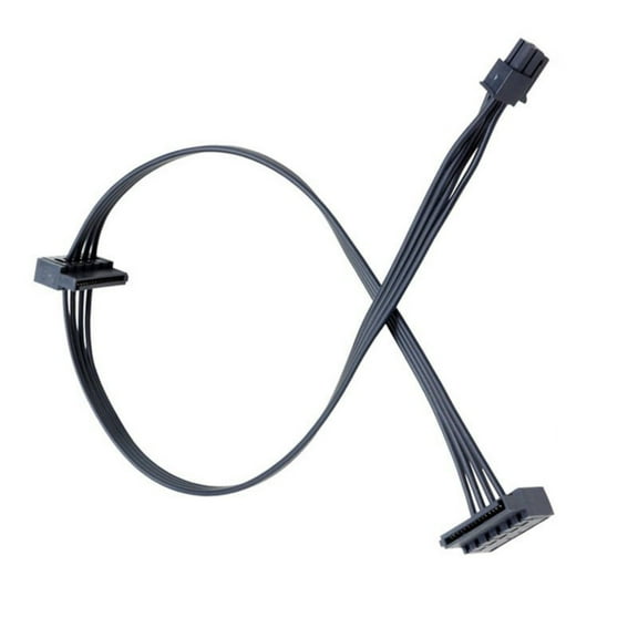 Small 4Pin/4Pin/Min6Pin to Double 15Pin Hard Drives Cable Power Supply Cable Optical Drives Power Cord for Desktop