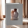 thumbnail image 1 of Small 4X6 Photo Album Cover with Front Window, Portable Travel Photo Book, Wedding Keepsake Organizer, 1 of 3