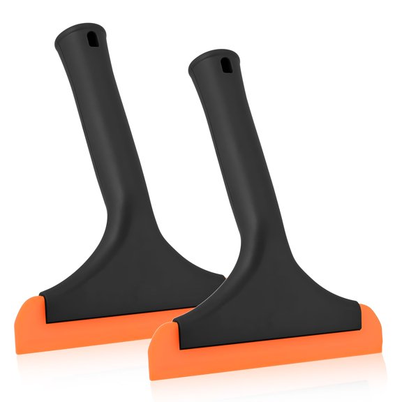 Small 5.9" Silicone Window Squeegee – Non-Slip Grip, Multifunctional Water Blade for Car Windshield, Glass, Mirrors, Countertops & Doors