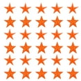 thumbnail image 1 of Small 5Star Iron on Patches Embroidered Sew Patches Appliques Garment Embellishments Orange 30 Pack, 1 of 6
