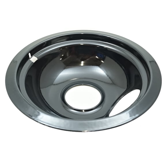 Small 6" Black Porcelain Drip Bowl for Whirlpool, AP6018809, WPW10290353