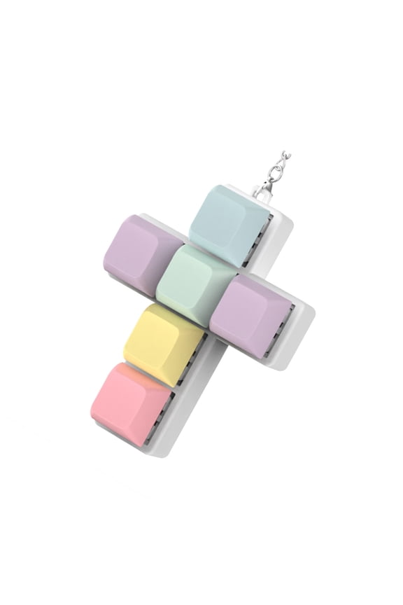 Small 6 Switches Tester Keychains Strong Plastic Squirm Tool Stress Relief Switches Tester Spare for & Travel Use