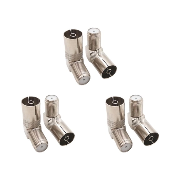 Small 90 Degree F Female to Male Adapter With Alloy Construction