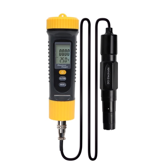Small ABS Dissolved Oxygen Meter Water Quality Tester On Site Monitoring Data Storage USB Connection Analysis