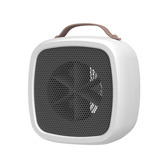 Small ABS Portable Desktop Heater Dual Heat Setting Overheat Tip Over Protection Quiet for Dorm Living Room Bedroom