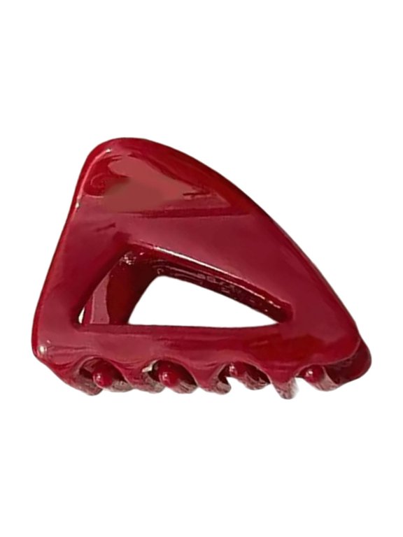 Small Acetate French Hair Clip Triangular Pattern Secure Grip For Ponytails Updos For the entire day Wear