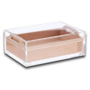 Small Acrylic 20-Cigar Humidor Powered by Boveda