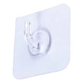 thumbnail image 1 of Small Adhesive Wall Hooks Hooks With Adhesive Strips Damage Free Sticky Hooks For Hanging Decorations Lights And Cables Plastic Sticky Utility Hook For Home Kitchen Bathro, 1 of 5