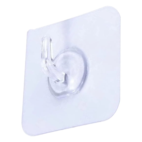 Small Adhesive Wall Hooks Hooks With Adhesive Strips Damage Free Sticky Hooks For Hanging Decorations Lights And Cables Plastic Sticky Utility Hook For Home Kitchen Bathro