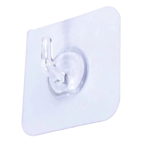 Small Adhesive Wall Hooks Hooks With Adhesive Strips Damage Free Sticky Hooks For Hanging Decorations Lights And Cables Plastic Sticky Utility Hook For Home Kitchen Bathro