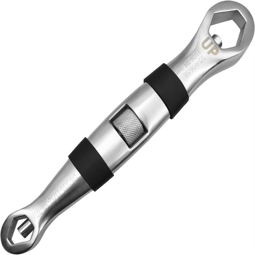 Small Adjustable Wrench Ratchet Wrench With Double Headed Design Crank Shaft Ratchet Adjustable Universal Wrench 1/4 Inch To 3/4 Inch 23-in-1 Socket Wrench