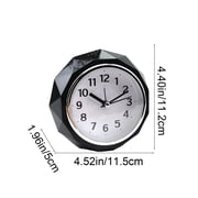 Small Alarm Clock Battery Operated Silent Snooze Bedside Night Light Oversized Music Alarm Suitable for Office Study Room Bedside