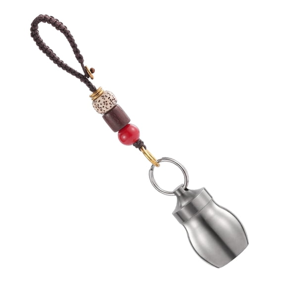 Small Alloy Pills Bottle Pills Container Box Water Dispenser Pocket Outdoors Camping Sealing Pills Can