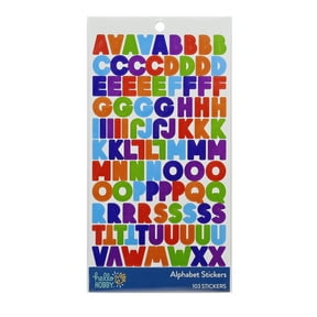 Hello Hobby Alphabet Stickers Multicolor, 103 Count