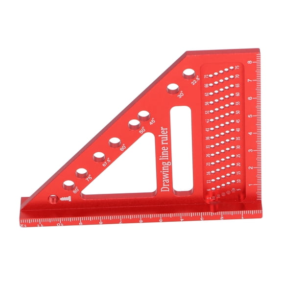 Small Aluminum Alloy 90 Degree Carpenter Square Tool for Woodworking Layout and Measuring