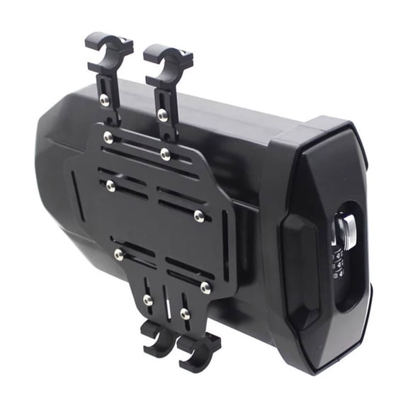 Small Aluminum Motorcycle Toolbox 3.8L Weatherproof Storage Case with Mounting Brackets for Bike CR1000L/CRF1100L Use