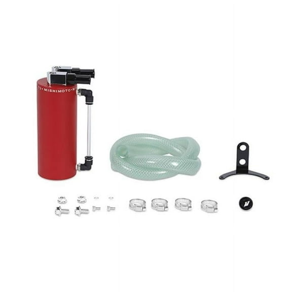 Small Aluminum Oil Catch Can - Wrinkle Red