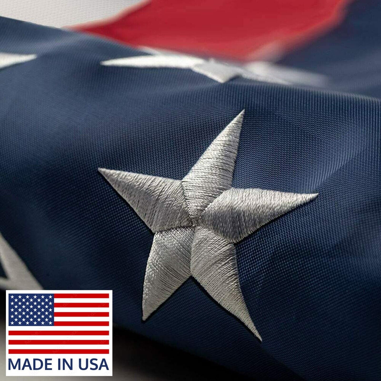 Annin Flagmakers Bandiera Bermuda In Nylon Solarguard Nyl-GLO – 2x3 Piedi, Cucita E Stampata, Made In USA, Con Tela E Occhielli In Ottone