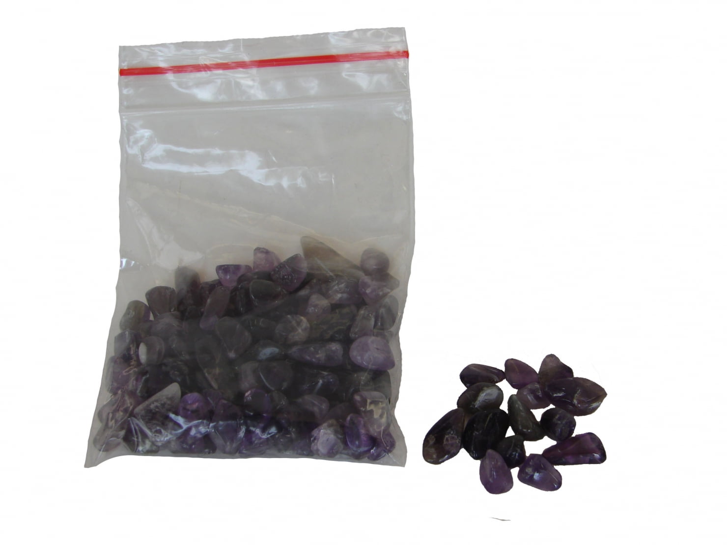 Small Amethyst Tumbled Chip Crushed Stones - Walmart.com