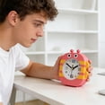 thumbnail image 1 of Small Analog Clock for Bedroom, Non Ticking Desk Clock for Students with Gentle Wake Up , Battery Operated Portable Study and Travel Clock, 1 of 6