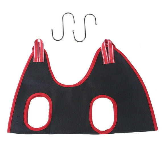 Small And Medium Pet Grooming Hammock Pet Supplies, Red S Hammock With 2 Hooks