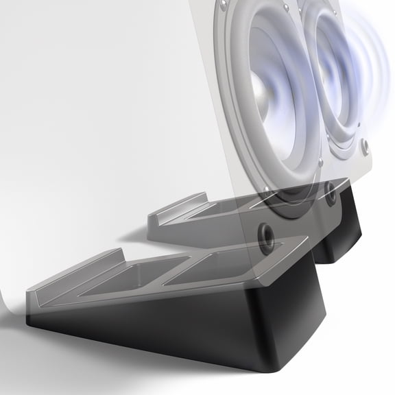 Small Angled Desktop Speaker Stands - 2 Pack