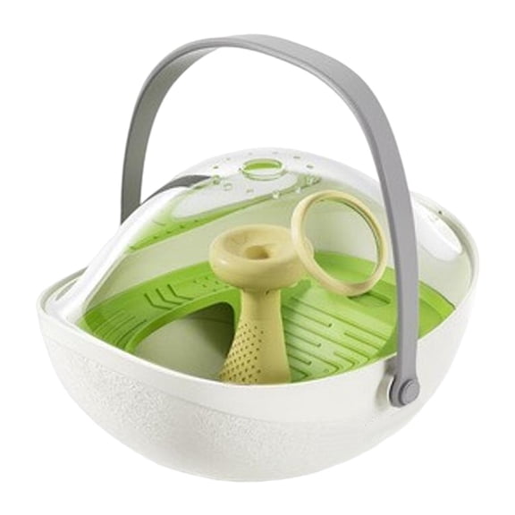 Small Animal Breeding container space Capsule, Animal Growth Observation Box, Pet Transport Container, Pet Reptile Feeding Boxes with Transparent Cover Lid for