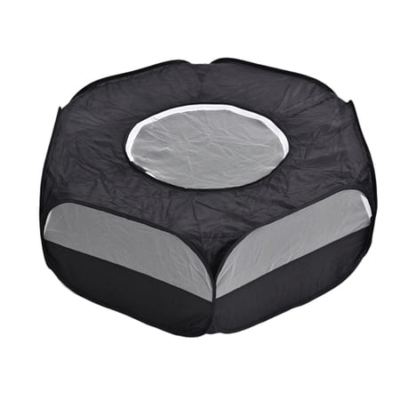 Small Animal Cage Tent , Foldable Outdoor Indoor Exercise Fence, Mesh Playpen Yard for Rabbit Ferret Guinea - with cover