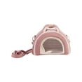 thumbnail image 1 of Small Animal Carrier, Small Animal Travel Bag, Cat Bird Rabbits Hamster Carrier Breathable Outdoor Portable Pouch for Hamster Bird Bunny (Pink,D,9.5x6.7x7.5”), 1 of 4
