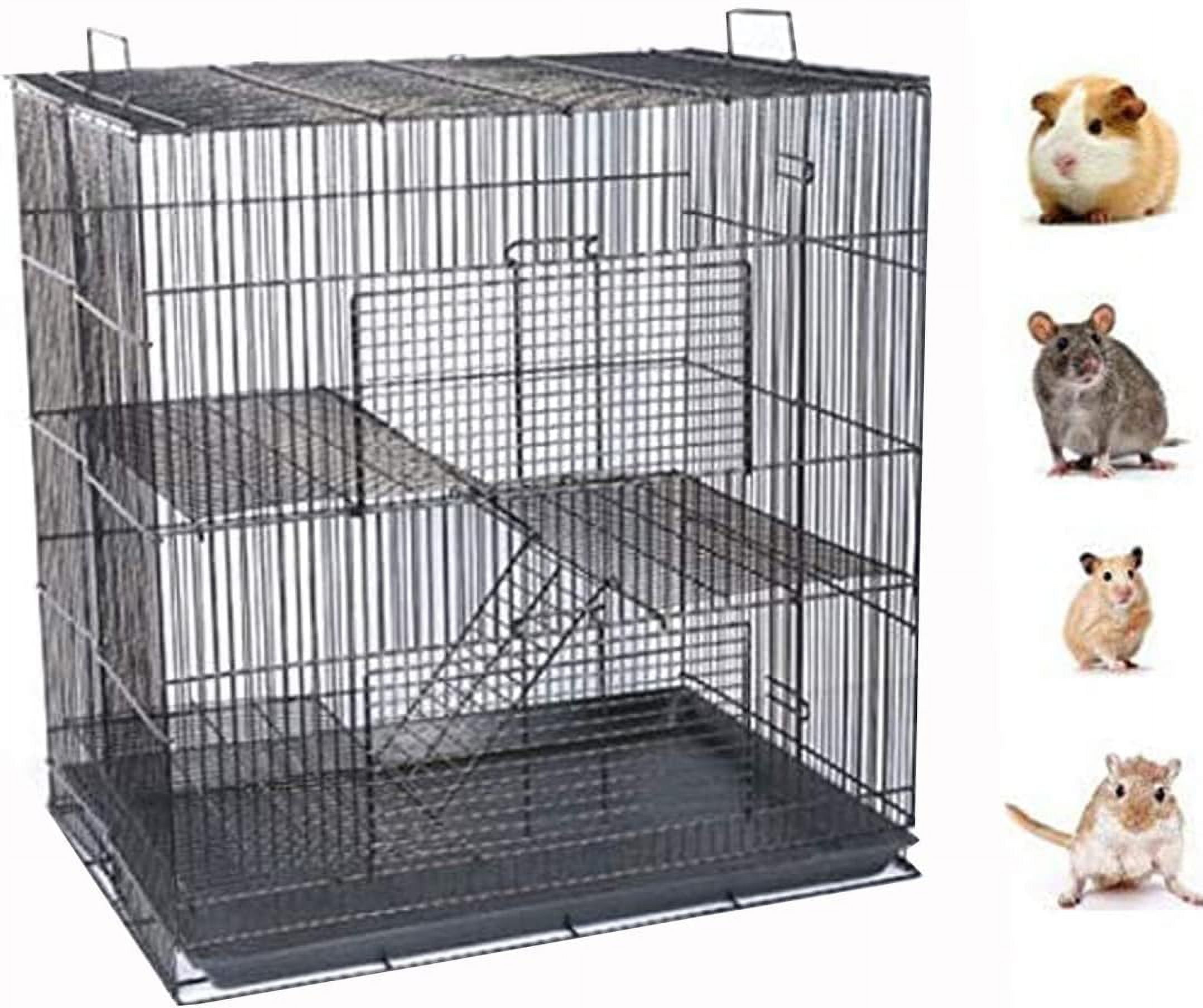 Small Animal Critters Collapsible Chewproof Metal Cage Tight 3/8Inch