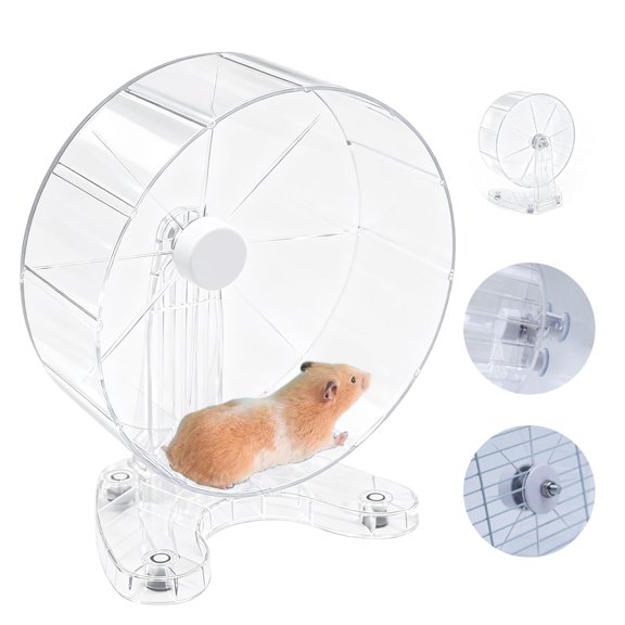 Small Animal Exercise Wheel Transparent Large For Gerbils Rats And Other Small Pets
