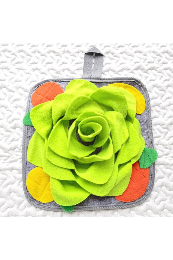 Small Animal Foraging Mat Fleece Snuffle Pad - Interactive Puzzle Toy for Rabbit, Guinea Pig, Rat, Chinchilla, Hamster, Bird