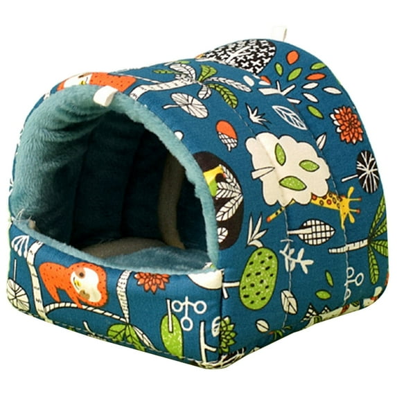 Small Animal Hammock House Hanging Tree Bed Cage Accessories Hamster Plush Hideout Bedding Bed for ChipmunksFerrets