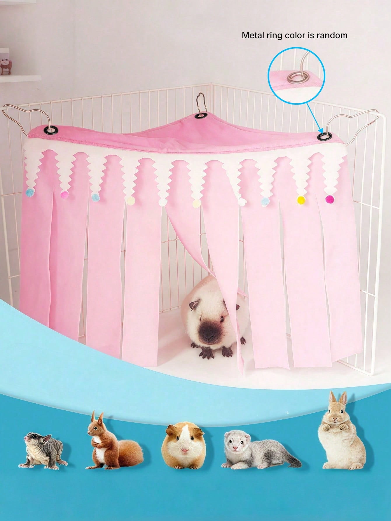 Photo inspiration: Tassel Decoration Hamster Cage Reference: Small Animal Hideaway House For Hamsters Rabbits Guinea Pigs