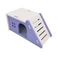 thumbnail image 1 of Small Animal Hideout With Climbing Ramp Ventilated Design For Hamsters Gerbils Mice Cage AccessoryPurple-17X9Cm, 1 of 5