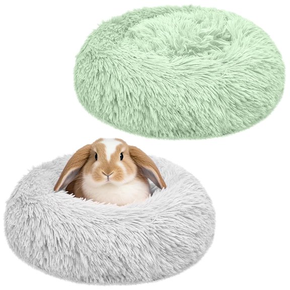 Small Animal Pet Bed 2 Pack Grey+Green For Rabbits and Guinea Pigs