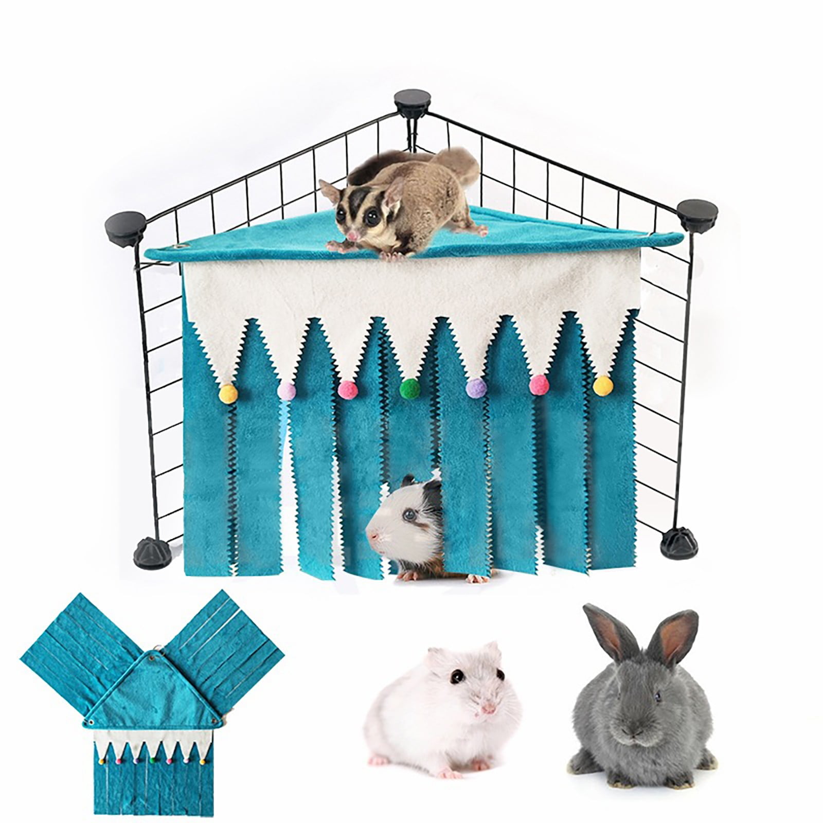 Outdoor Cat Enclosure Goyappin Transparent Small Animal Pen,Guinea