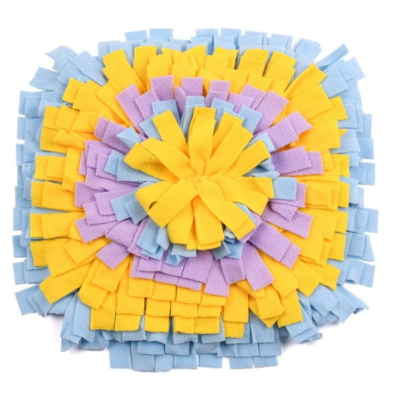 Small Animal Snuffle Mat Fleece Foraging Mats Interactive Feeding Toy Rabbit Guinea Pig Rat Hamster Anti Slip Treat Dispenser