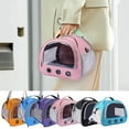 thumbnail image 1 of Small Animal Travel Carrier Portable Foldable Breathable Cage with Shoulder Strap, 31x25x29cm Lightweight & Durable for Hamsters, Parakeets & Lovebirds, Sesolution Enclosed Design for Vet, 1 of 4