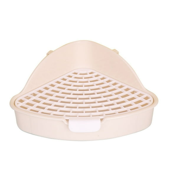 Small Animal Triangle Potty Trainer Corner Toilet Pet House Corner Litter Pans Bedding Box for Hamster Chipmunk Habitat