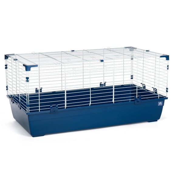 Prevue Pet Products Large Rectangular Small Animal Tubby with Navy Blue Base