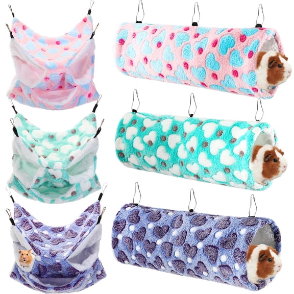 Small Animal Tubes & Tunnels Lovely Hearts 3 Tier Pet Play Sleep Set