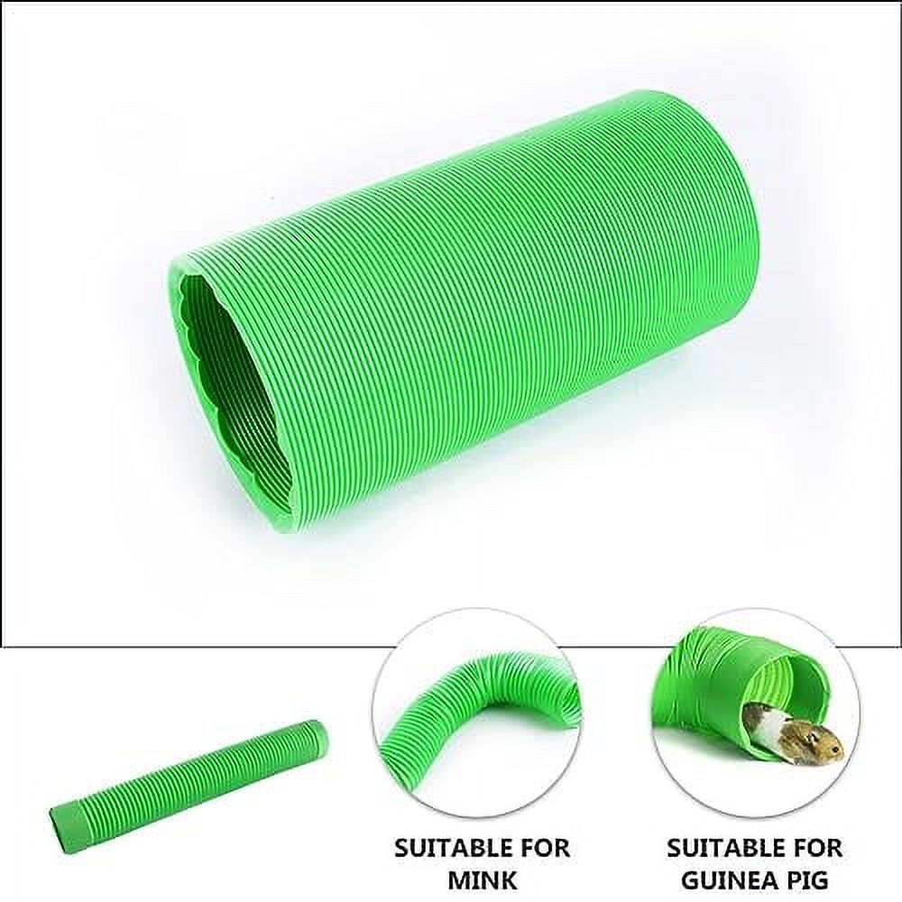 Small Animal Tunnel, Small Ferrets Plaything Outdoor Pipe Green Hideway