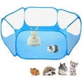 thumbnail image 1 of Small Animals C&C Cage Tent, Breathable & Transparent Pet Playpen Pop Open Outdoor/Indoor Exercise Fence, Portable Yard Fence for Guinea Pig, Rabbits, Hamster, Chinchillas and Hedgehogs, 1 of 6
