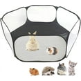thumbnail image 1 of Small Animals C&C Cage Tent, Breathable & Transparent Pet Playpen Pop Open Outdoor/Indoor Exercise Fence, Portable Yard Fence for Guinea Pig, Rabbits, Hamster, Chinchillas and, 1 of 6