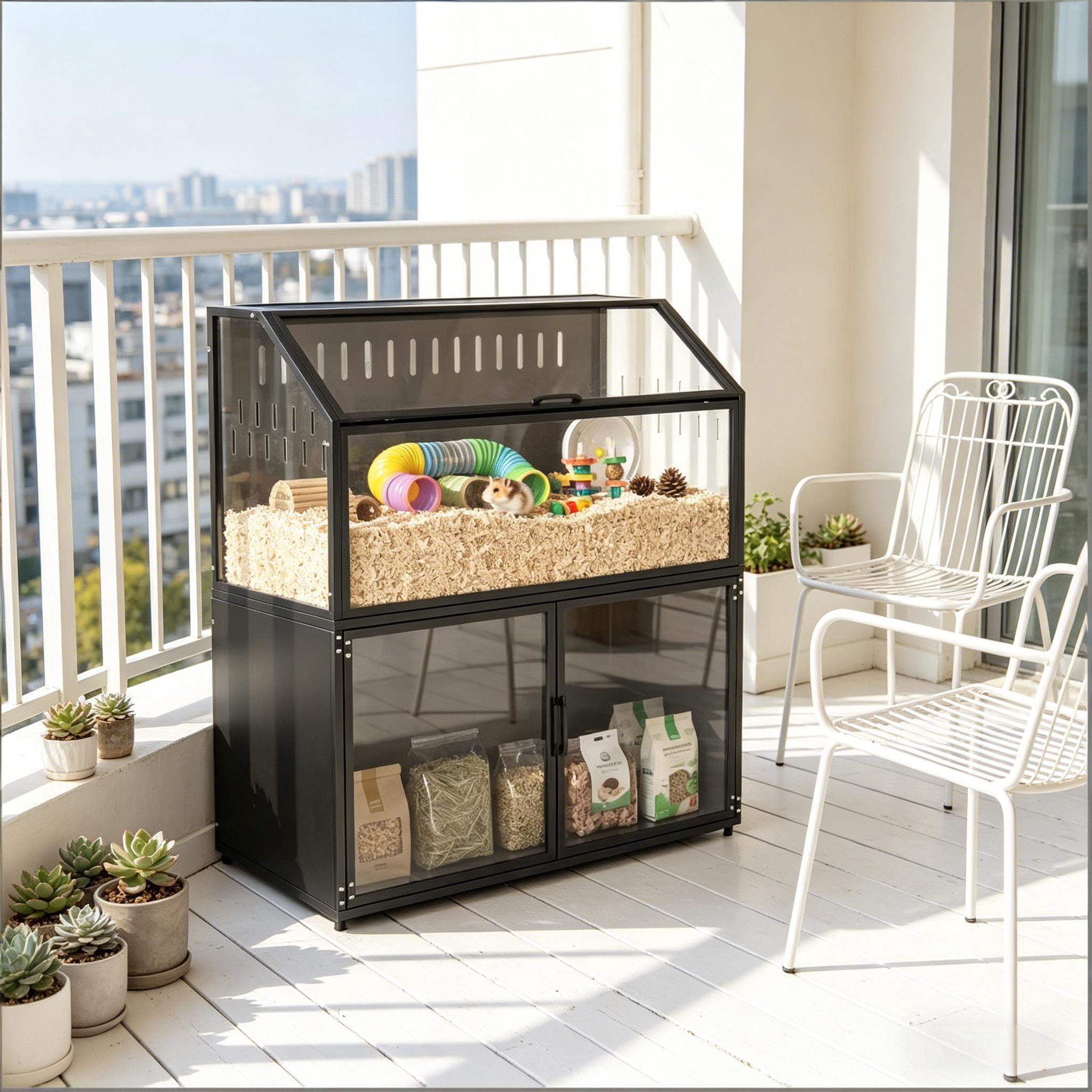 Small Animals Cage, Hedgehogs Cage Mice Cage Gerbil Cage Spacious Habitatc
