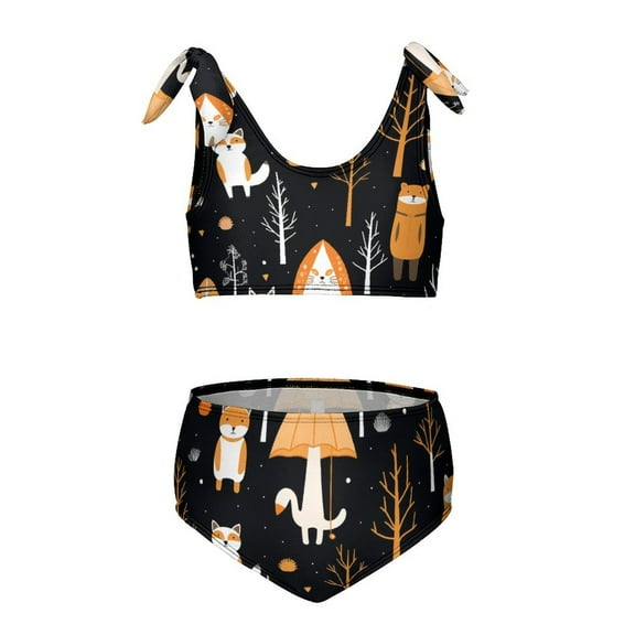 Small Animals Girls' beach sports two-piece swimsuit set